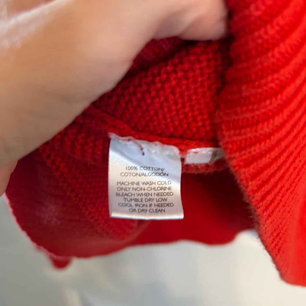 Red Knit Loft Sweater - Picture 5 of 5